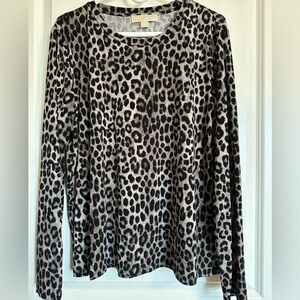 Michael Kors Animal Print Top